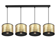 Listwa nad stół, Montana 4 – lampa sufitowa ze złotymi abażurami 5045-Z listwa ROMIR