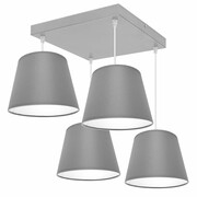 Stylowa lampa sufitowa Meba 4 abażury stożki na kablach 1614 różne kolory ROMIR