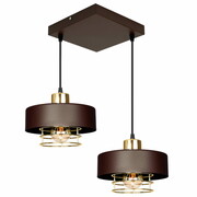 Lampa sufitowa 2 Maya 2258-BRZ brązowa ze złotem ROMIR
