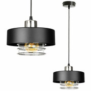 Lampa sufitowa z 1 kloszem Maya 2251/2-CS czarna ze srebrem ROMIR