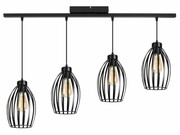 Lampa sufitowa loftowa z 4 abażurami Cosmo 2235_02 czarny ROMIR