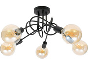 Lampa sufitowa Edison 5 Gobi LOFT 2115 + żarówki Led Globe ROMIR