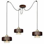 Lampa sufitowa pająk Maya 3 brązowy ze złotem 2253-BRZ ROMIR