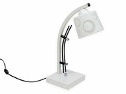 Lampa stołowa Zuza biało czarna 1 klosz walec 946bcw ROMIR