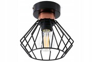 Lampa sufitowa Rega 1 klosz druciany loft 1301 ROMIR
