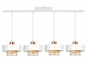 Lampa sufitowa 4 Maya 2255-BM biała z miedzią ROMIR