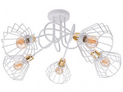 Lampa sufitowa stylowa czarna-biała z miedzią, złotem, srebrem 5 Kali 1415 LOFT LED ROMIR