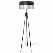 Lampa podłogowa trójnóg Dora 1 abażur 7060/2-S abażur czarny ze srebrem ROMIR