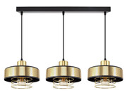 Lampa sufitowa 3 Maya 2253/2-Z-LUX czarna ze złotem ROMIR