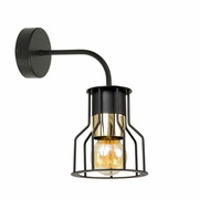 Lampa ścienna Pablo 3459-CZ, czarna ze złotem ROMIR