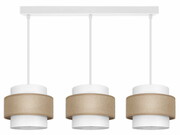 Lampa sufitowa Porto 7253/2 abażury białe z jutą ROMIR