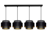 Lampa sufitowa Carmen 7355 czarne ze złotem ROMIR