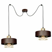 Lampa sufitowa pająk Maya 2 brązowy ze złotem 2252-BRZ ROMIR
