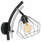 Lampa ścienna druciana 1 Nela Silver 2407-CS LOFT LED regulacja ROMIR
