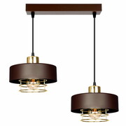 Lampa sufitowa 2 Maya 2257-BRZ brązowa ze złotem ROMIR