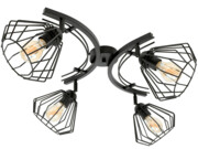Lampa sufitowa druciana 4 Nela 2014 LOFT LED regulacja ROMIR