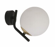 Lampaścienna, kinkiet czarny ze srebrem Tim 1xE14, 1734-JUP Jupiter