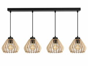 Lampa sufitowa Verno 8055 abażury z drewna ROMIR