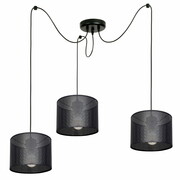 Żyrandol Pająk MISTRA 3 – lampa sufitowa z loftowymi abażurami 7273 ROMIR