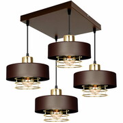 Lampa sufitowa 4 Maya 2254-BRZ brązowa ze złotem ROMIR