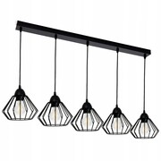 Lampa sufitowa Kali 5 kloszy drucianych z regulacją na kablu 1305k ROMIR