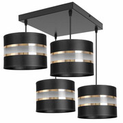 Stylowa lampa sufitowa Dada 4 abażury walce 1704_03 ROMIR