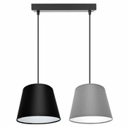 Stylowa lampa sufitowa Meba 2 abażury stożki na kablach 1612 ROMIR