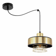 Lampa sufitowa pająk 1 Maya 2251-Z-LUX czarny ze złotem ROMIR