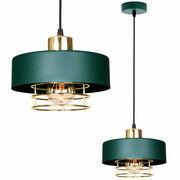 Lampa sufitowa z 1 kloszem Maya 2251/2-GG zielony ze złotem, srebrem lub miedzią ROMIR