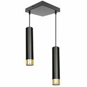 Lampa sufitowa Tube 3358-Z czarna ze złotem ROMIR