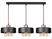 Lampa sufitowa loftowa 3 Maya 2253/2-CM czarna z miedzią ROMIR