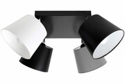 Lampa sufitowa Meba 4 abażury stożki z regulacją 1604 ROMIR
