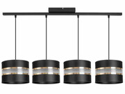 Stylowa lampa sufitowa Dada 4 abażury walce 1705_03 ROMIR