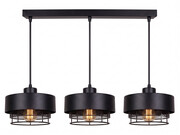 Lampa wisząca potrójna LUMINA – Nowoczesna, Metalowa, Nad Wyspę i Stół (Różne kolory) 8653/2 czarna, biała ROMIR