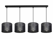 Żyrandol MISTRA 4 listwa – lampa sufitowa z loftowymi abażurami 7275 ROMIR