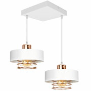 Lampa sufitowa 2 Maya 2258-BM biała z miedzią ROMIR