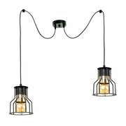 Lampa sufitowa pająk 2 Pablo 3452-CZ czarna ze złotem ROMIR