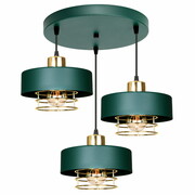 Lampa sufitowa 3 Maya 2256-GG zielona ze złotem, srebrem lub miedzią ROMIR
