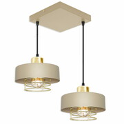 Lampa sufitowa 2 Maya 2258-SB cappuccino ze złotem, srebrem lub miedzią ROMIR