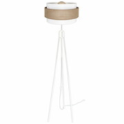 Lampa podłogowa Porto 7260/2 abażur biały z jutą ROMIR
