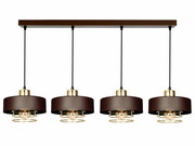 Lampa sufitowa 4 Maya 2255-BRZ brązowa ze złotem lub srebrem ROMIR