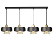 Lampa sufitowa 4 Maya 2255-Z czarna ze złotem ROMIR