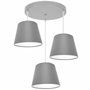 Stylowa lampa sufitowa Meba 3 abażury stożki na kablach 1616 różne kolory ROMIR