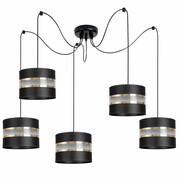 Stylowa lampa sufitowa Dada pająk 5 abażurów walce 1715_02 ROMIR