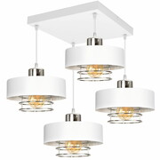 Lampa sufitowa 4 Maya 2254-BS biała ze srebrem, złotem, lub miedzią ROMIR