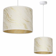 Lampa sufitowa żyrandol Lava Lux 1-punktowa żyrandol biało-złoty Produkt Polski ROMIR