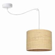 Żyrandol Pająk BALI 1 – lampa sufitowa z rattanowym abażurem 7421-B ROMIR