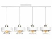 Lampa sufitowa 4 Maya 2255-BS biała ze srebrem ROMIR