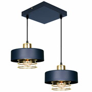 Lampa sufitowa 2 Maya 2258-GZ granatowa ze złotem, srebrem lub miedzią ROMIR