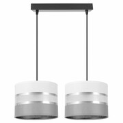 Stylowa lampa sufitowa Dada 2 abażury walce 1702_06 ROMIR